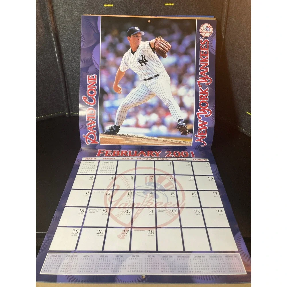New York Yankees 2001 Team Calendar MLB Vintage Derek Jeter Jorge Posada JT & Co